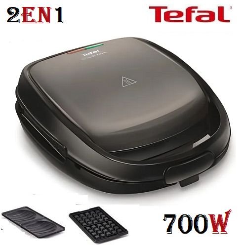 Panineuse Multifonctionnel Pour Gaufres Et Des Sandwichs 700W Snack Time Tefal SW341812