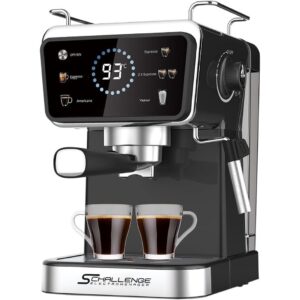 Machine A Café inox Digital 20 Bar '' Café Poudre + Cappuccino '' Schallenge AMB-021CM