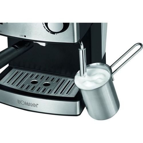 Machine à Café inox Expresso Multifonction Café Poudre et Capsules 20 Bar -1.6L Bomann ES 1186 CB – Image 3