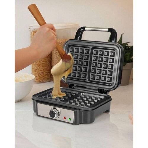 Gaufrier Électrique inox Avec 2 Gaufres 1000 Watts Proficook PC WA 1240 Gris – Image 4