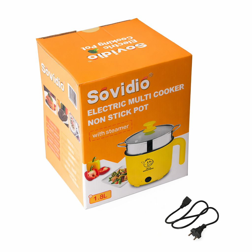 Mini Cuiseur À Vapeur electrique de Voyage 600W 1.8L Sovidio SD-18 – Image 2
