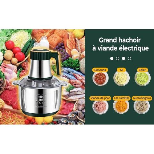 Golden King Hachoir Electrique À Viande Ou Légume Inox 5V – Image 2