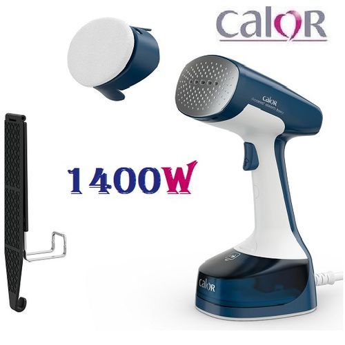 Calor Défroisseur Vapeur A Main Vertical CALOR -1400W -DT7130C0-Blanc-Bleu
