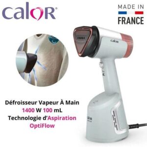 Calor Défroisseur Vapeur à Main 1400W - Technologie d'Aspiration OptiFlow - AeroSteam