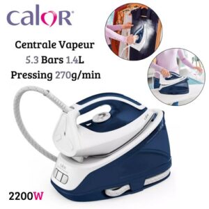 Calor Centrale Vapeur 5.3 bars 1.4L - Pressing 270 g/min et Anti-Calcaire - Express Essential SV6116C0
