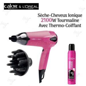 Calor sèche cheveux HOT SECHAGE anti frisottis 3 vitesses + 3 niveaux de température 2100W, YY2480FF