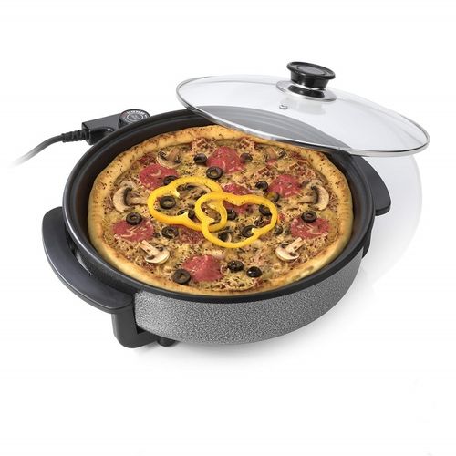 Clatronic Cuiseur Multifonction pizza -pain- Paella 1500W - PP3401- gris/ Noir – Image 4