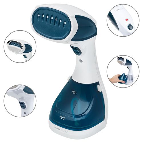 Clatronic Defroisseur Vapeur à Main - DB 3717-blanc/bleu