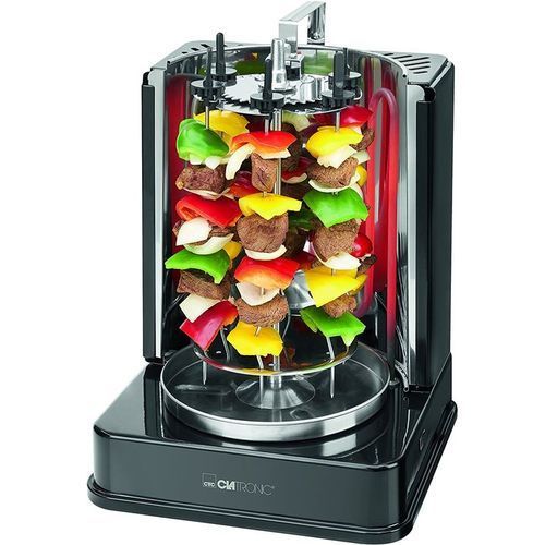 Clatronic Multigrill- 3En1 - Rôtisserie Verticale - Dvg 3686- 1400 W - Noir