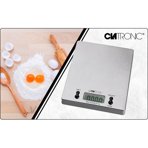 Clatronic Balance Alimentaire Numérique En Acier Inoxydable – Image 4