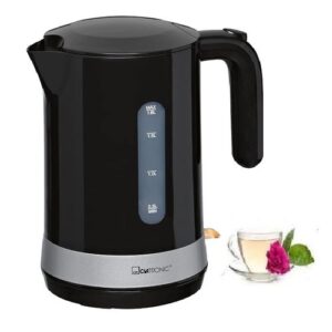 Clatronic Bouilloire Électrique Sans Fil- The & Eau -1,8 L 2200 W- Wk 3452-Noir