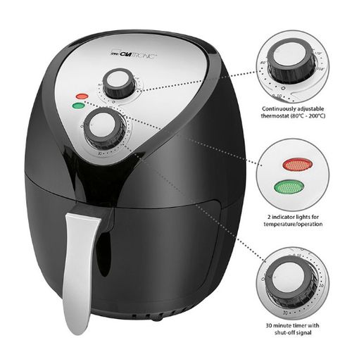 Clatronic Friteuse 3.6L Sans Huile À Air Chaud 1400W FR 3699 H – Image 6