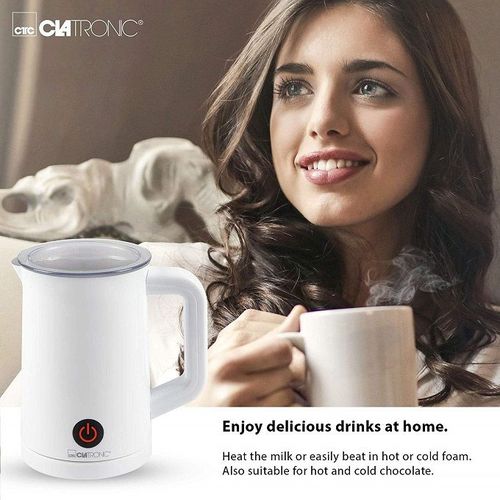 Clatronic Mousseur à lait Électroniques avec couvercle anti-éclaboussures 600w --Blanc – Image 4