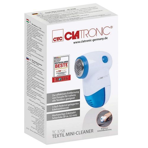 Clatronic Mini Nettoyant Textiles - Anti Bouloches - Lame A 3 Ressorts - Tc 3758 - Blanc – Image 4