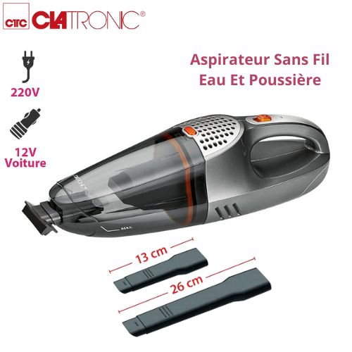 Clatronic Aspirateur à Main Rechargeable - Eau Et Poussière