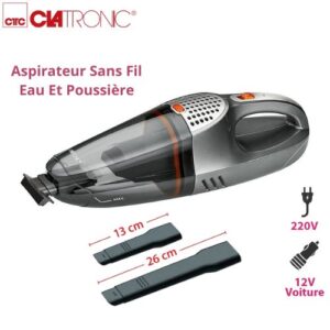 Clatronic Aspirateur à Main Sans Fil - Eau Et Poussière