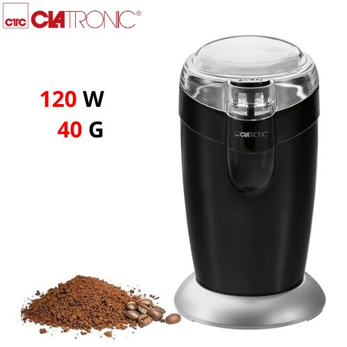 Clatronic Moulin à Café Électrique 120W 40G - Noir