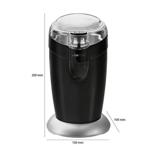 Clatronic Moulin à Café Électrique 120W 40G - Noir – Image 6