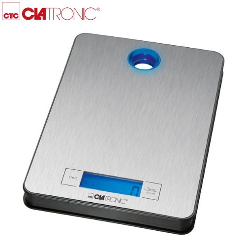 Clatronic Balance De Cuisine Numérique En Acier Inoxydable - 5 Kg