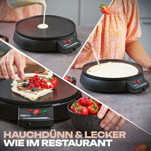 Clatronic Crêpière électrique Anti-Adhésif - Ø 29cm 900 W – Image 2