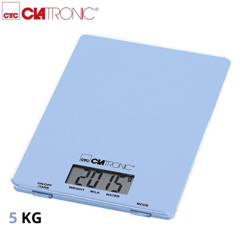 Clatronic Balance De Cuisine Numérique 5 KG - Bleu