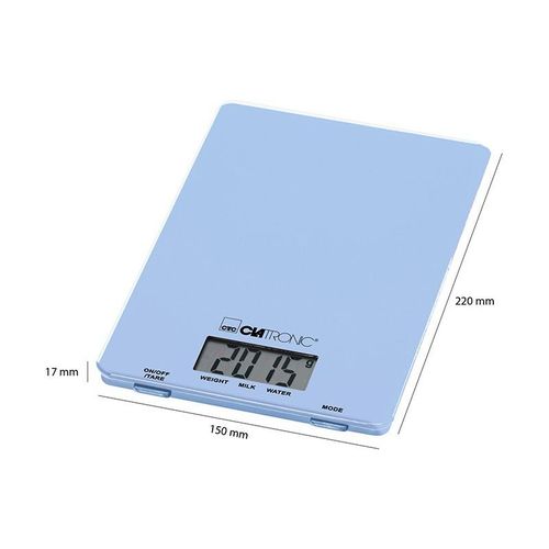 Clatronic Balance De Cuisine Numérique 5 KG - Bleu – Image 4