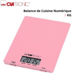 Clatronic Balance De Cuisine Numérique 5 KG - Rose