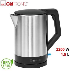 Clatronic Bouilloire Électrique Sans Fil 2200W 1.5L - Noir