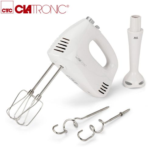 Clatronic Batteur 2 En 1 avec Mixeur a Main électrique - 300W