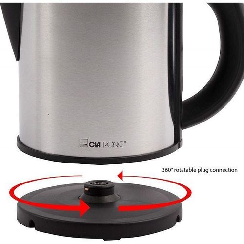 Clatronic Bouilloire Électrique 1.5 L -2200 W - Wks 3692- Inox/Noir – Image 2