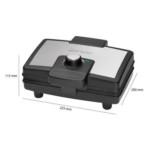 Clatronic Gaufrier Électrique 800W - 2 Gaufres - Température Réglable - WA3606 – Image 3