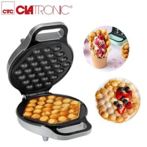 Clatronic Gaufrier Pour Gaufre à Bulles 700W Avec Rotation 180° - Bubble Waffle WA 3772