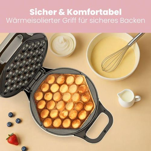 Clatronic Gaufrier Pour Gaufre à Bulles 700W Avec Rotation 180° - Bubble Waffle WA 377 – Image 5
