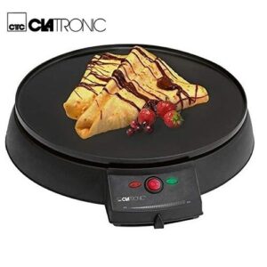 Clatronic Crêpière Electrique Anti-Adhésif Diamètre: 29 Cm 3372 - Noir