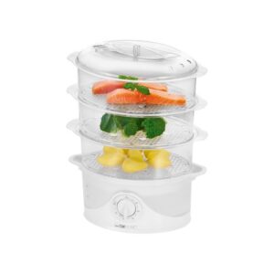 Clatronic Cuiseur Vapeur Electrique - Blanc