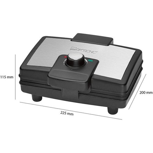 Clatronic Gaufrier En Acier Inoxydable - Wa 3606 - Noir/Argent – Image 5