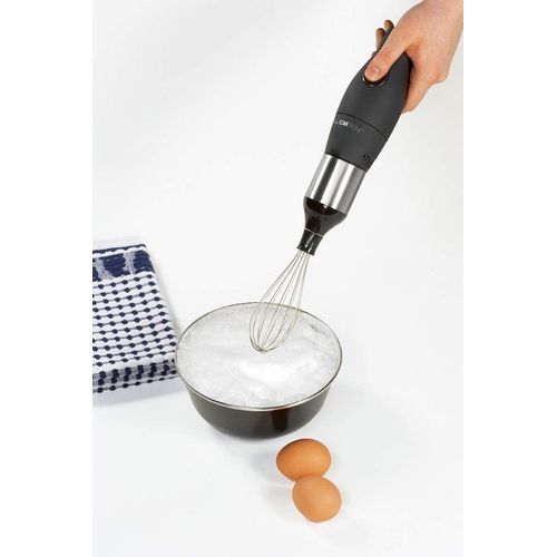 Clatronic Mixeur Plongeant 3 En 1 - Mixeur Batteur + Fouet Inox Sms 3190 -Noir – Image 3
