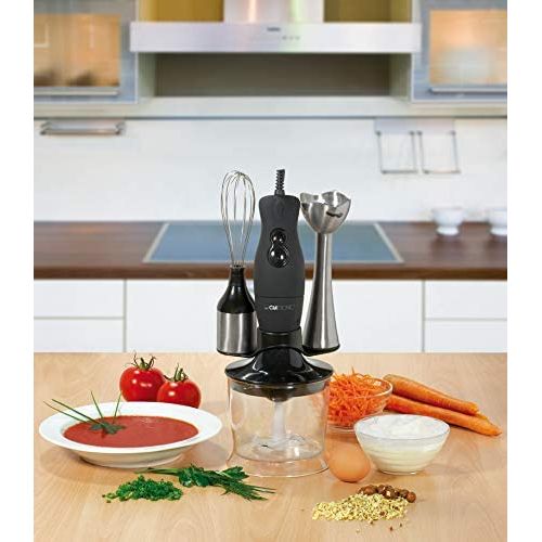 Clatronic Mixeur Plongeant 3 En 1 - Mixeur Batteur + Fouet Inox Sms 3190 -Noir – Image 5