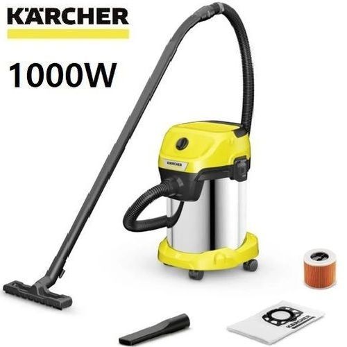 Karcher Aspirateur Souffleur - Wd3 Premium multi purpose vacuum Cleaner- - 1000 W - Jaune/Inox