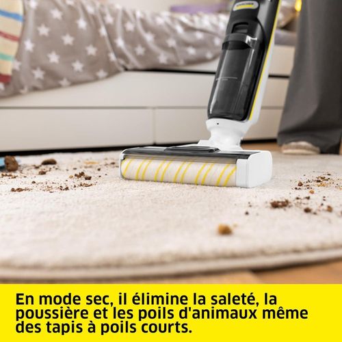 Karcher Aspirateur-Laveur sans Fil , avec 3 Modes de Nettoyage, autonomie de la Batterie : Environ 30 Min, Surface de Nettoyage par Charge de la Batterie : Environ 130 m² - FCV 3 – Image 3
