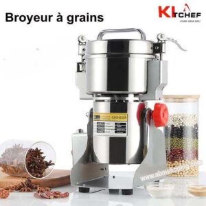 kitchef Broyeur à épice et grains électrique – 500g puissance 2000 watt