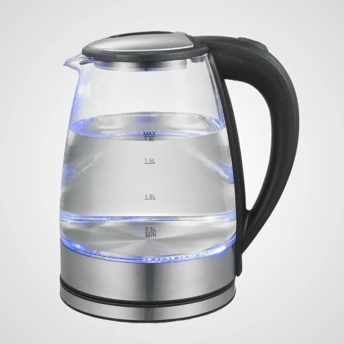kitchef Bouilloire Électrique En Verre,1.8 litre inox verre 1500 watt LED ecran digital – Image 3