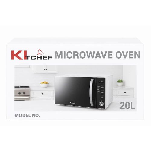 kitchef Micro-ondes KI Tchef 20L –écran digital Puissant, Élégant et Facile à Utiliser