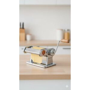 kitchef Machine à Pâtes Manuelle Chromée (Modèle KT-150-3) 150 MM