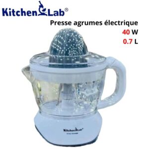 KITCHEN LAB Presse Agrumes Électrique 0.7L 40W - Blanc/Gris