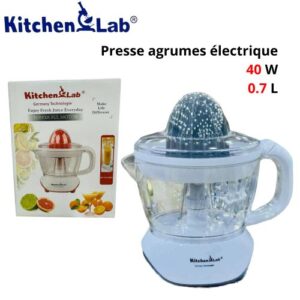 KITCHEN LAB Presse Agrumes Électrique 0.7L 40W - Blanche/Grise