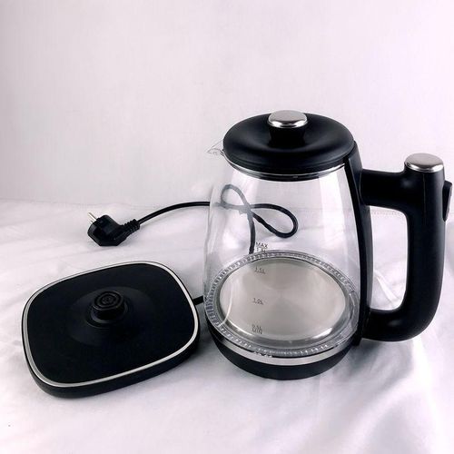 KITCHEN LAB Bouilloire Électrique En Verre Sans Fil 1500W 1.8L - KT-EK002 – Image 3