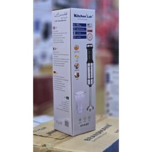 KITCHEN LAB Mixeur Plongeant KT-H-021 - 300W - 2 Vitesses - Gobelet 600ml - Inox