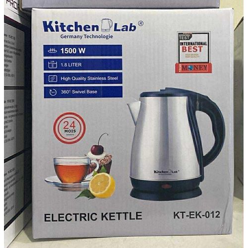 KITCHEN LAB Bouilloire Electrique Sans Fil En Inox 2 L 1500 W - KT-EK-012