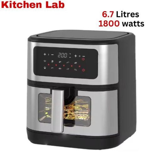 KITCHEN LAB Friteuse à Air Sans Huile 2 En 1 avec grill - 6.7L 1800W KL